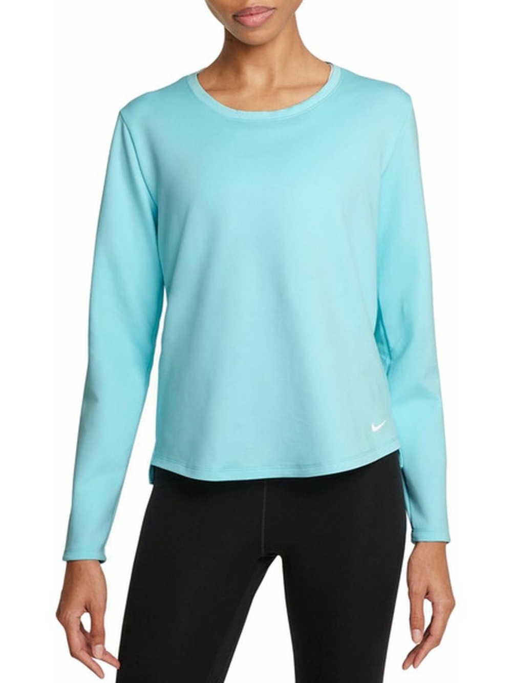 Nike Women’s Light Aqua Crew Neck Long-Sleeve Top